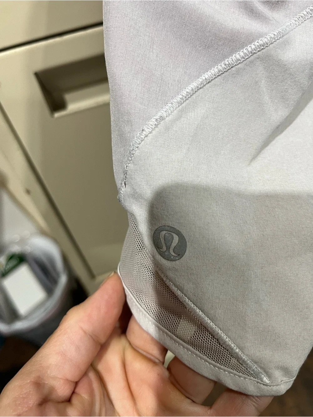 lululemon athletica low rise Light Gray Elastic-Waist Athletic Shorts